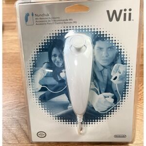 Genuine Nintendo Wii Nunchuk, White NEW Factory‎ Sealed